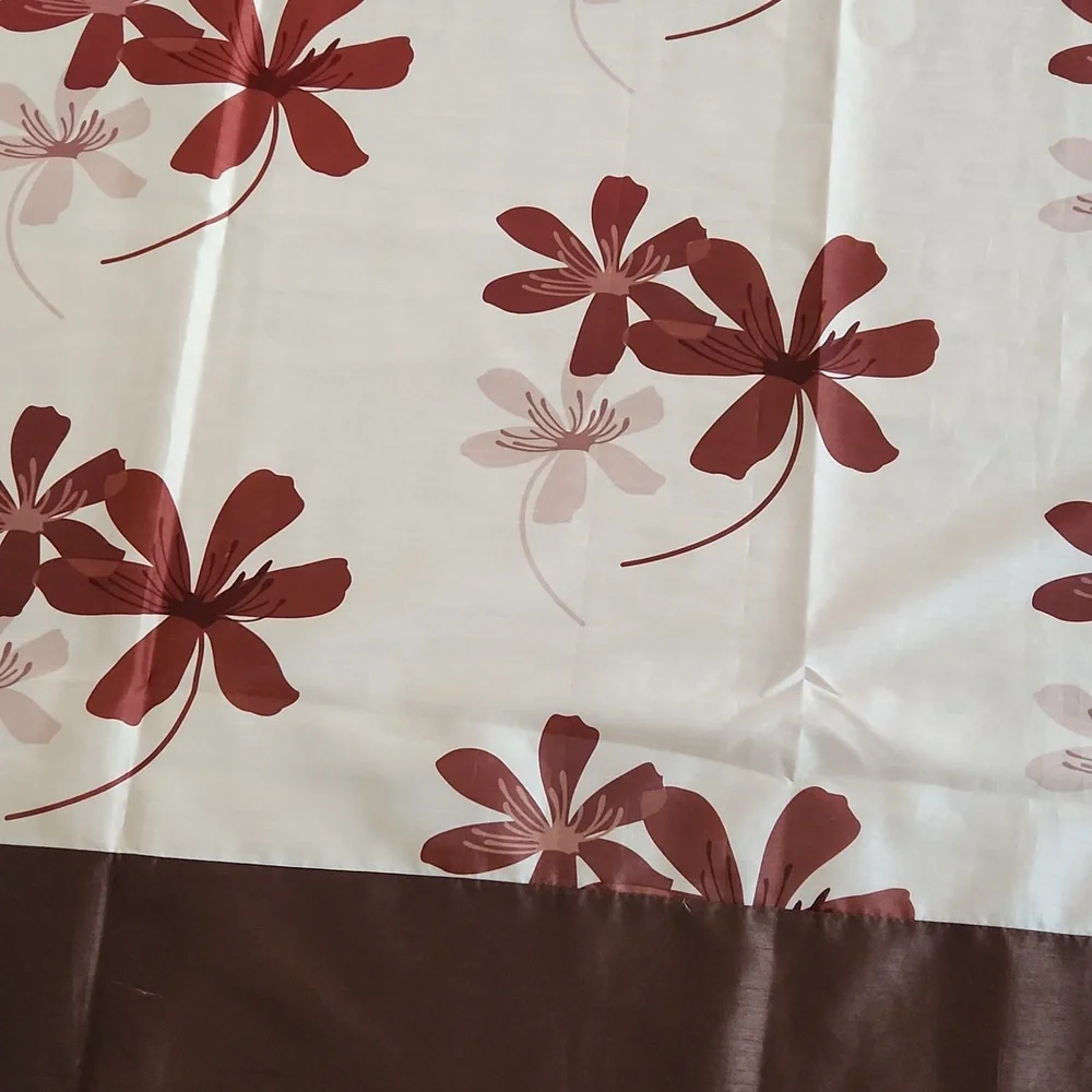 Beautiful flower print curtains